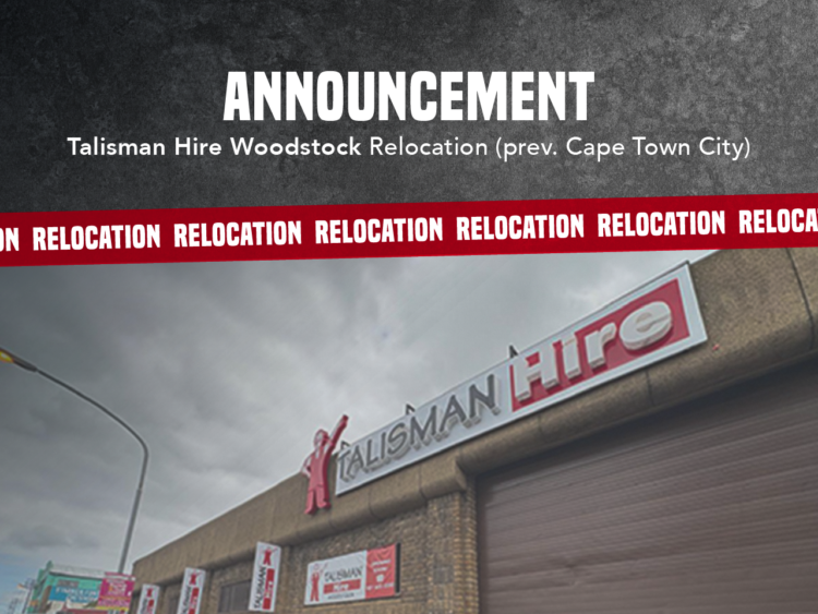 Talisman Hire Cape Town City Relocation and Name Change